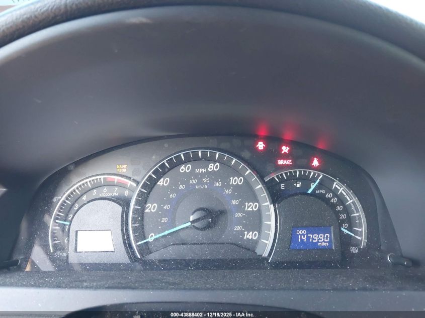 2012 Toyota Camry Xle VIN: 4T1BF1FK3CU592878 Lot: 43888402