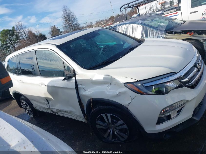2018 Honda Pilot Ex-L VIN: 5FNYF5H59JB002136 Lot: 43888419