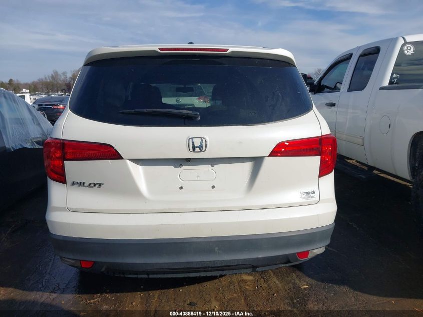 2018 Honda Pilot Ex-L VIN: 5FNYF5H59JB002136 Lot: 43888419