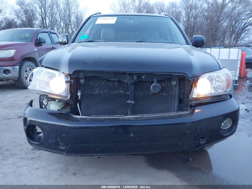 2007 Toyota Highlander V6 VIN: JTEEP21A770214834 Lot: 43888478