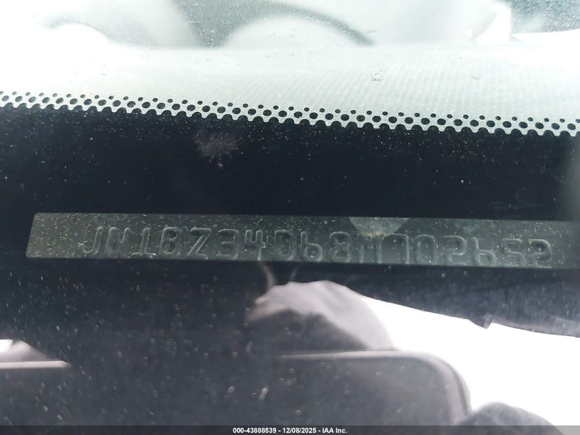 2008 Nissan 350Z VIN: JN1BZ34D68M702652 Lot: 43888539