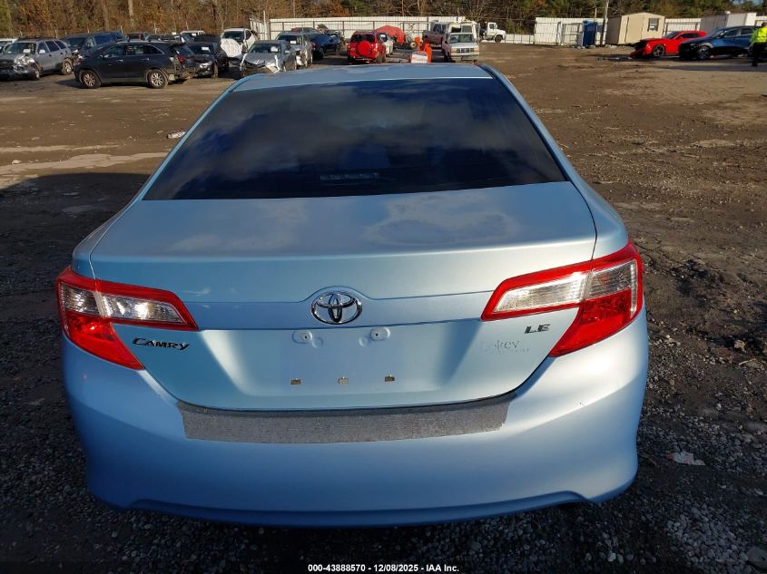 2013 Toyota Camry Le VIN: 4T1BF1FK7DU706348 Lot: 43888570