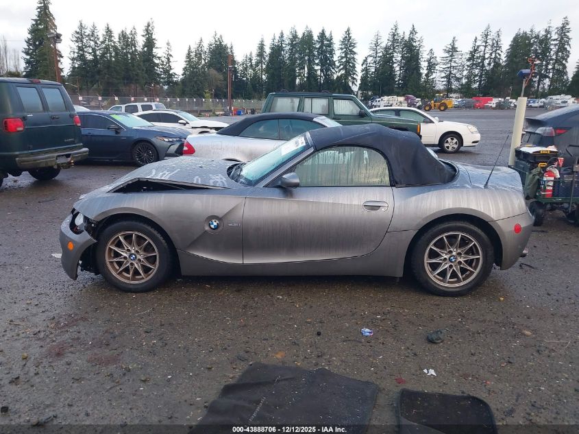 2005 BMW Z4 2.5I VIN: 4USBT33505LS55191 Lot: 43888706