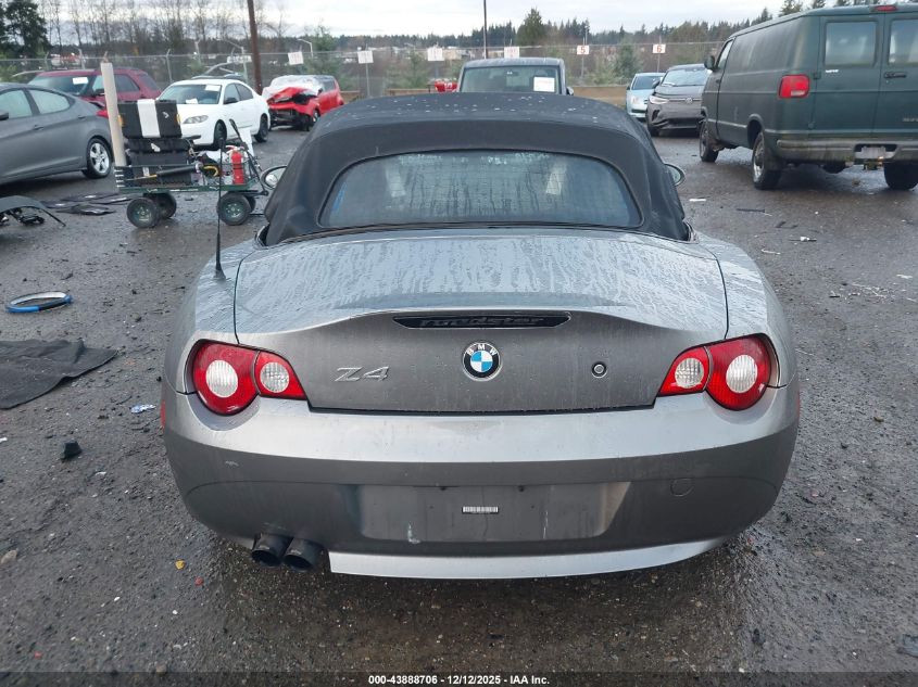 2005 BMW Z4 2.5I VIN: 4USBT33505LS55191 Lot: 43888706