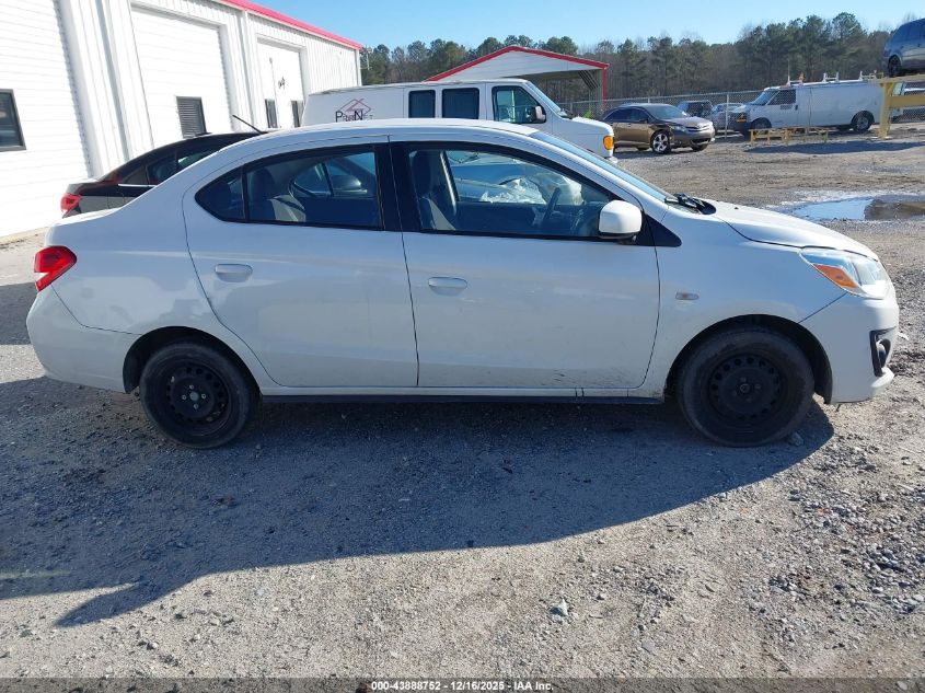 2020 Mitsubishi Mirage G4 Es VIN: ML32F3FJ9LHF09993 Lot: 43888752