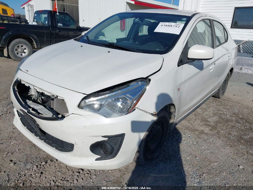 2020 Mitsubishi Mirage G4 Es VIN: ML32F3FJ9LHF09993 Lot: 43888752