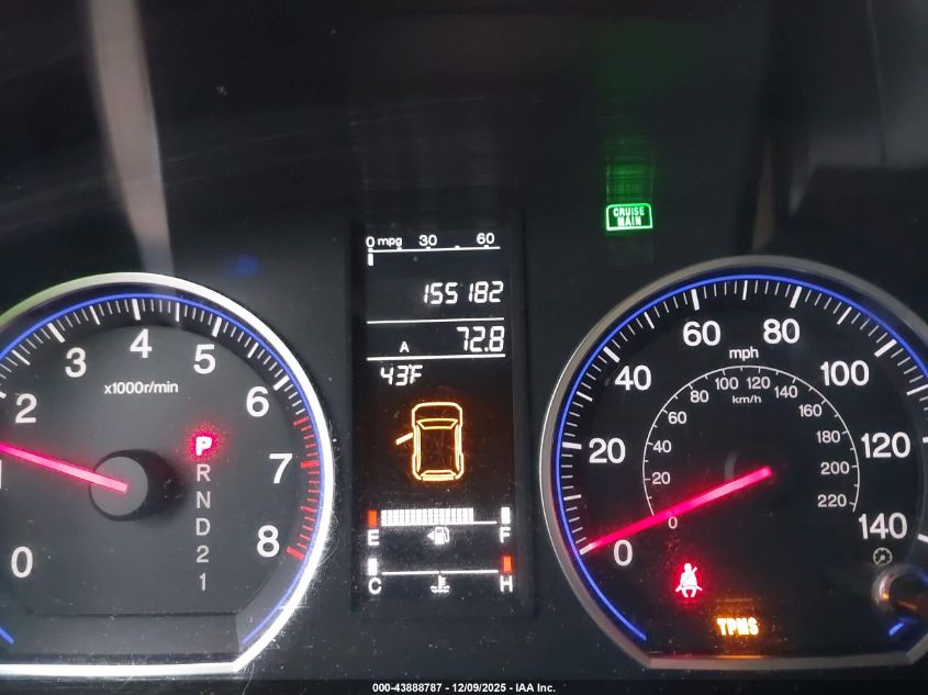 2009 Honda Cr-V Ex-L VIN: JHLRE48729C006298 Lot: 43888787