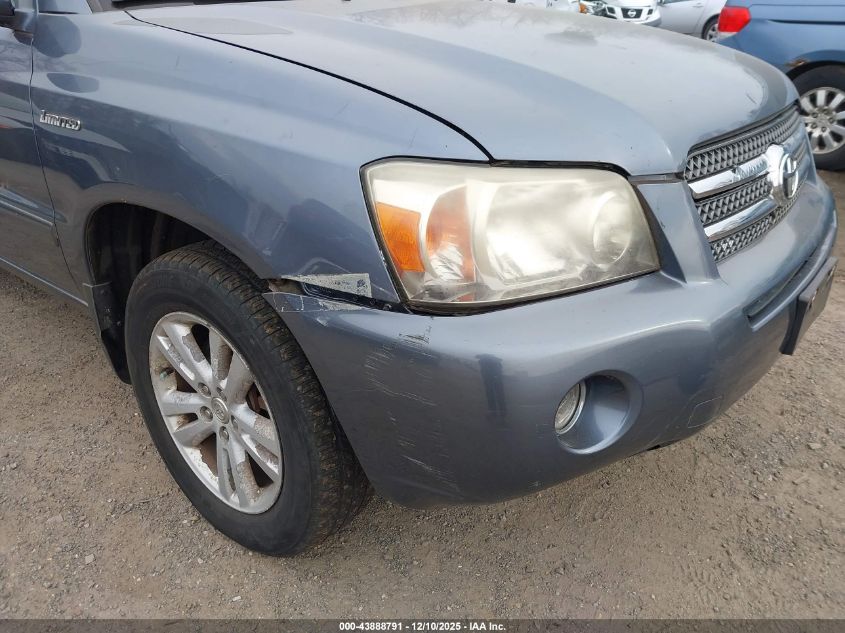 2006 Toyota Highlander Hybrid Limited V6 VIN: JTEEW21A060006733 Lot: 43888791