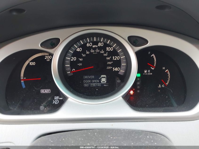 2006 Toyota Highlander Hybrid Limited V6 VIN: JTEEW21A060006733 Lot: 43888791