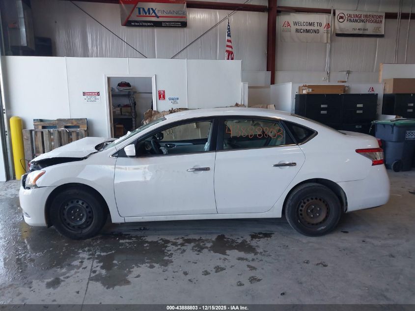 2015 Nissan Sentra S VIN: 3N1AB7AP6FY254168 Lot: 43888803