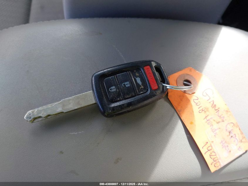 2018 Honda Hr-V Lx VIN: 3CZRU6H3XJG709457 Lot: 43888807