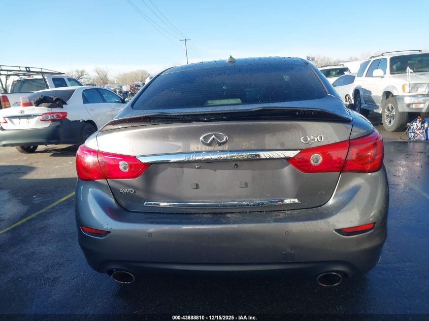 2014 Infiniti Q50 Premium VIN: JN1BV7AR5EM686877 Lot: 43888810