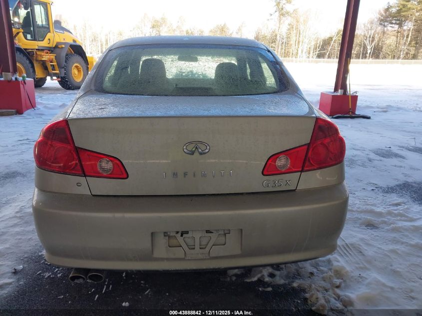 2006 Infiniti G35X VIN: JNKCV51F96M611207 Lot: 43888842