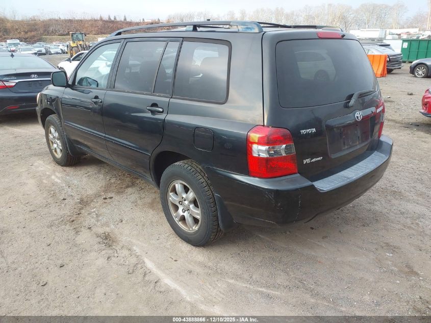 2006 Toyota Highlander V6 VIN: JTEEP21A560145981 Lot: 43888866