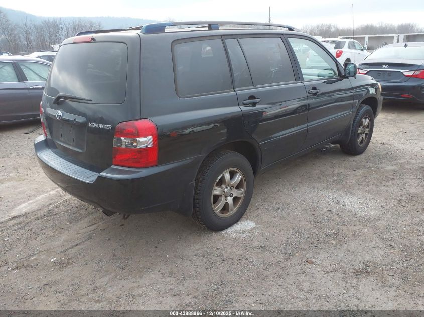 2006 Toyota Highlander V6 VIN: JTEEP21A560145981 Lot: 43888866