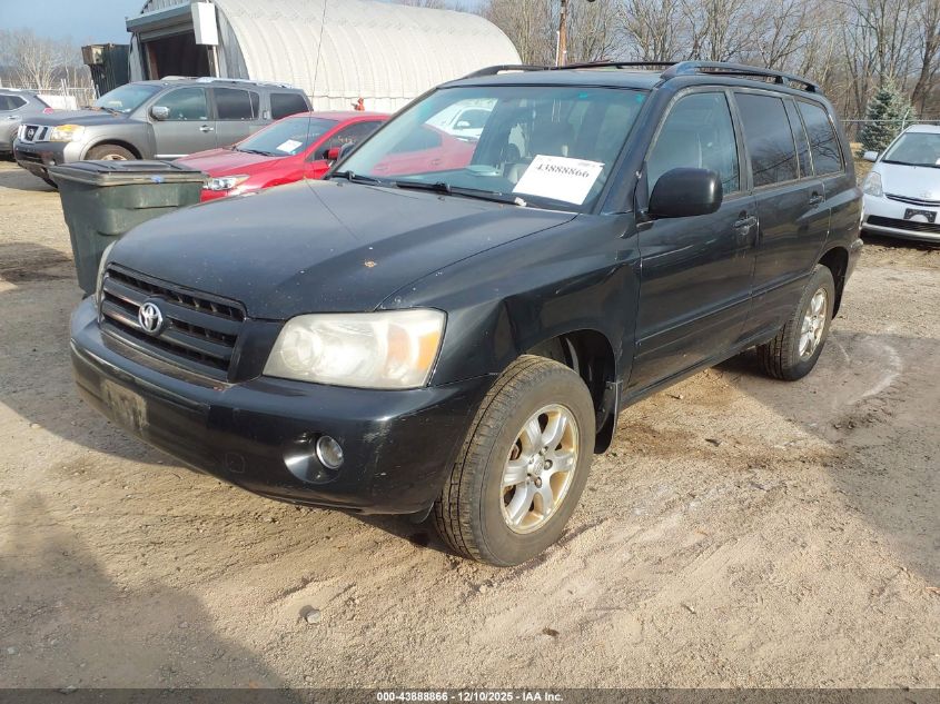 2006 Toyota Highlander V6 VIN: JTEEP21A560145981 Lot: 43888866