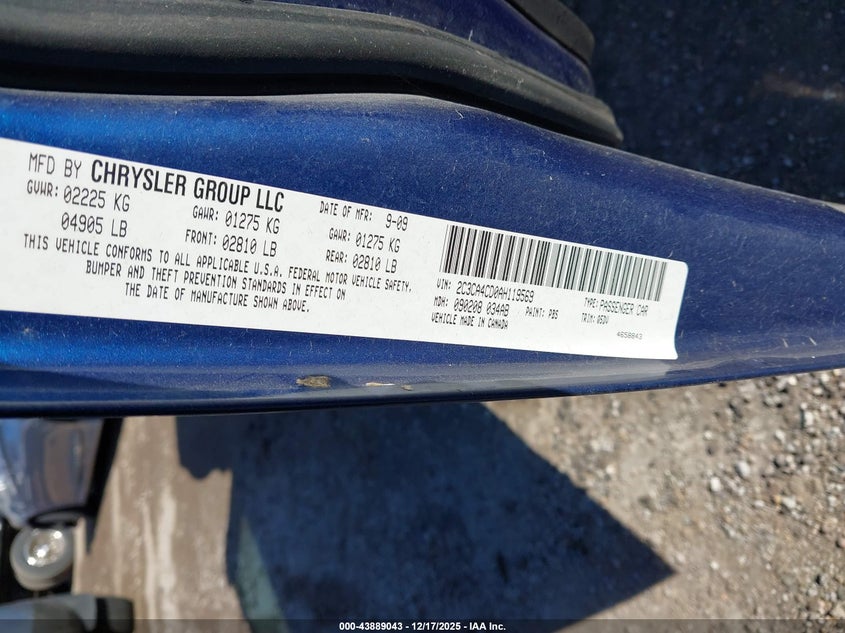 2C3CA4CD0AH119569 2010 CHRYSLER 300 photo no. 9