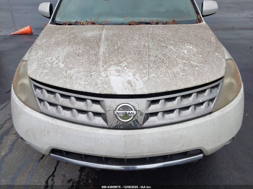 2007 Nissan Murano Sl VIN: JN8AZ08TX7W501188 Lot: 43889075