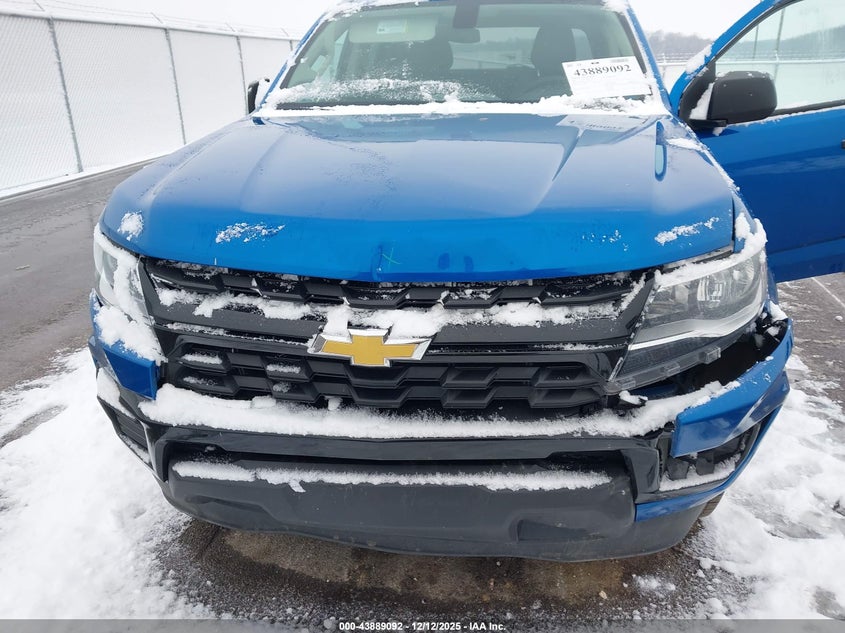 VIN 1GCGSBEA2N1320718 2022 CHEVROLET COLORADO 2WD  SHORT BOX WT
