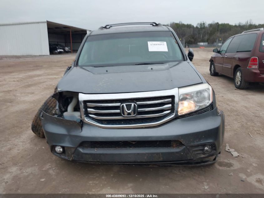 2012 Honda Pilot Ex-L VIN: 5FNYF4H50CB039296 Lot: 43889093