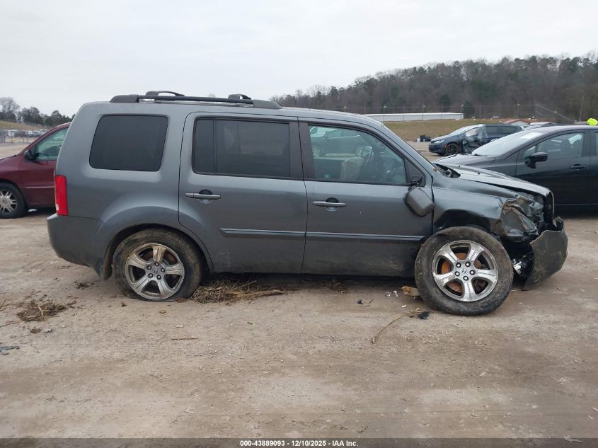 2012 Honda Pilot Ex-L VIN: 5FNYF4H50CB039296 Lot: 43889093