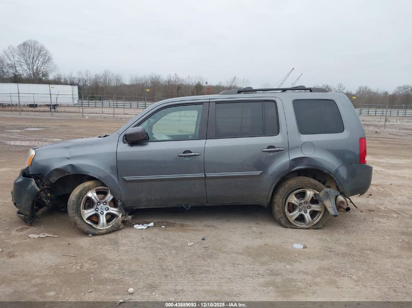 2012 Honda Pilot Ex-L VIN: 5FNYF4H50CB039296 Lot: 43889093