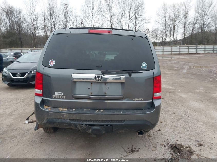 2012 Honda Pilot Ex-L VIN: 5FNYF4H50CB039296 Lot: 43889093