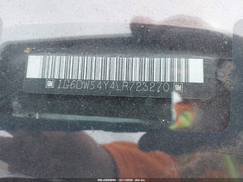 1990 Cadillac Brougham VIN: 1G6DW54Y4LR723270 Lot: 43889095