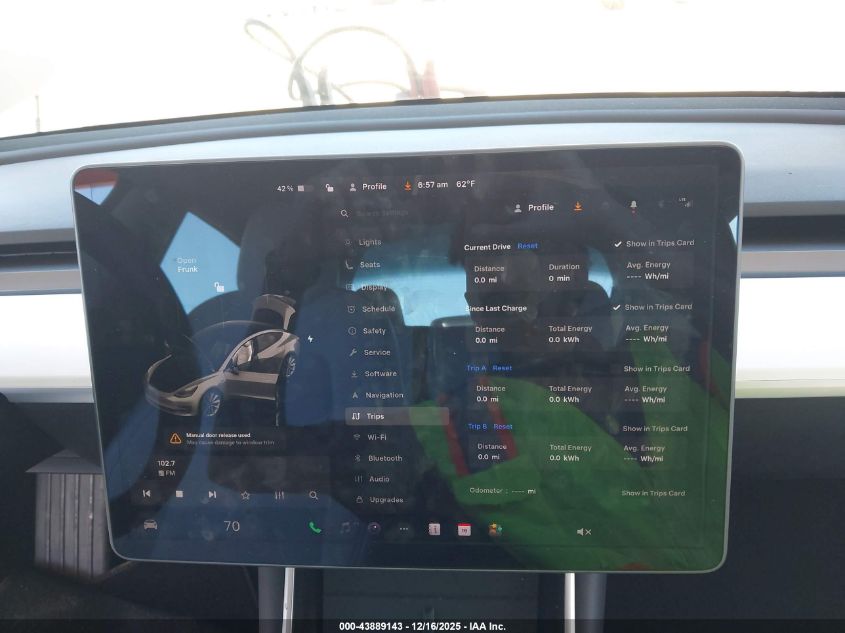 2019 Tesla Model 3 VIN: 5YJ3E1EA0KF407679 Lot: 43889143