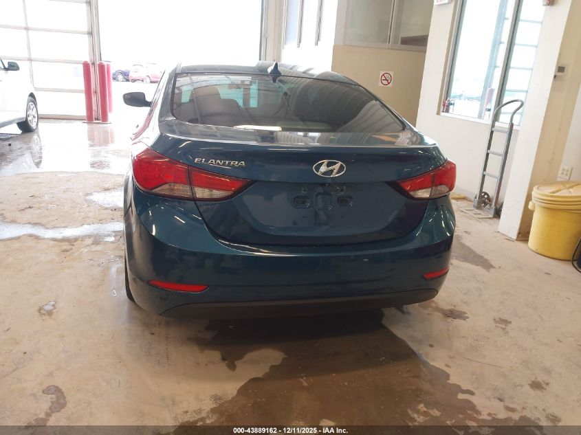 2016 Hyundai Elantra Se VIN: KMHDH4AE5GU501931 Lot: 43889162