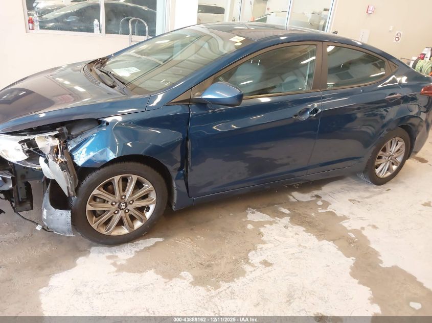 2016 Hyundai Elantra Se VIN: KMHDH4AE5GU501931 Lot: 43889162