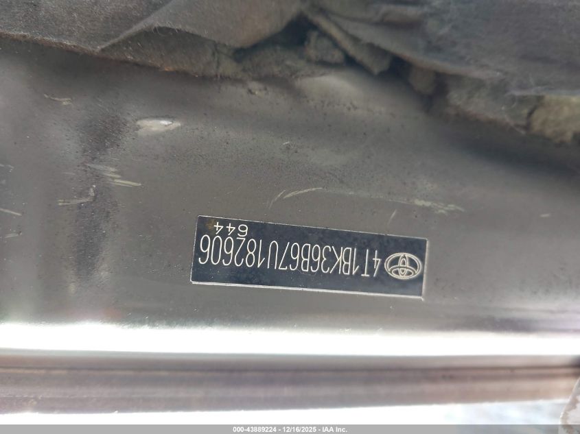 2007 Toyota Avalon Touring VIN: 4T1BK36B67U182606 Lot: 43889224