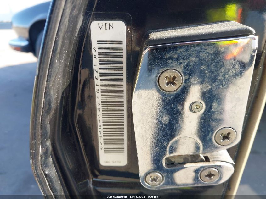 1992 Jaguar Xjs VIN: SAJNW4843NC181749 Lot: 43889319