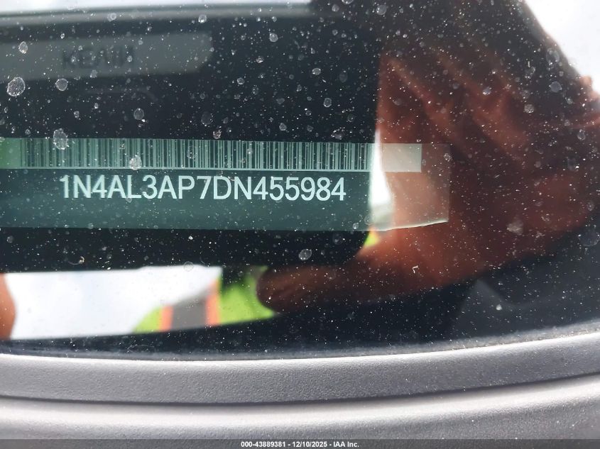 2013 Nissan Altima 2.5 VIN: 1N4AL3AP7DN455984 Lot: 43889381