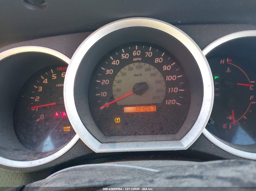 2008 Toyota Tacoma VIN: 5TETX22N78Z584311 Lot: 43889384