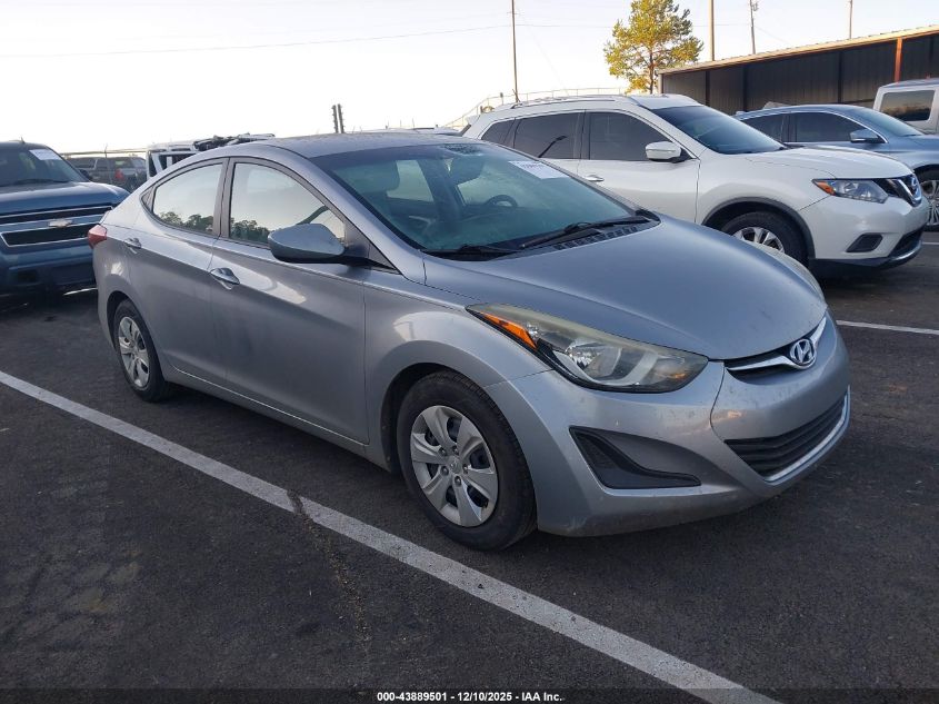 2016 Hyundai Elantra Se VIN: 5NPDH4AE4GH741518 Lot: 43889501