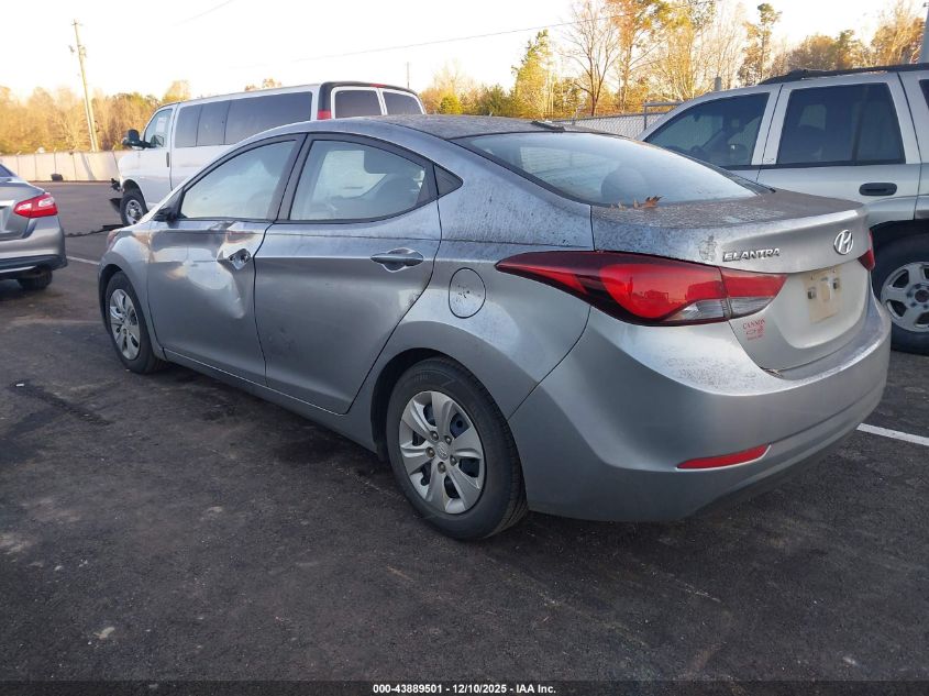 2016 Hyundai Elantra Se VIN: 5NPDH4AE4GH741518 Lot: 43889501