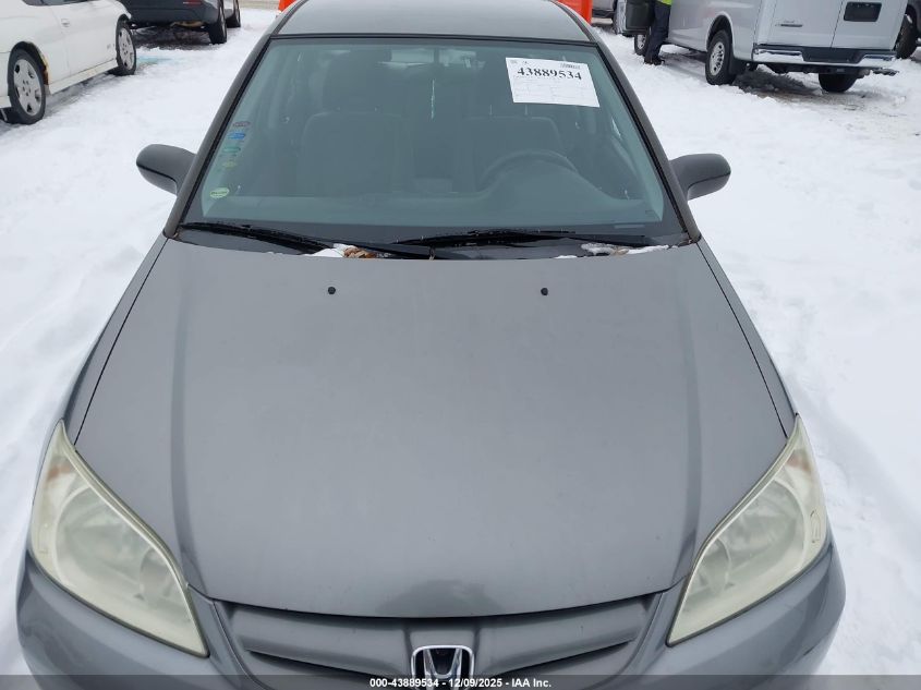 2005 Honda Civic Lx VIN: 2HGES15555H633026 Lot: 43889534