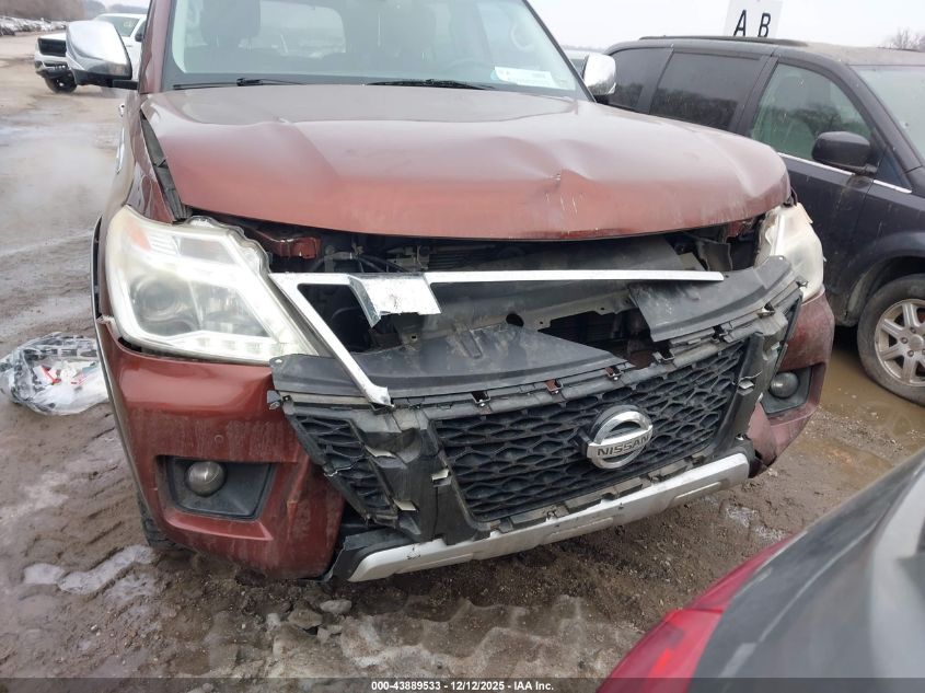 2017 Nissan Armada Platinum VIN: JN8AY2NE9H9705355 Lot: 43889533