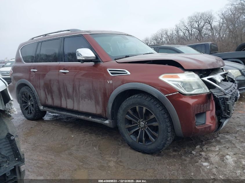 2017 Nissan Armada Platinum VIN: JN8AY2NE9H9705355 Lot: 43889533