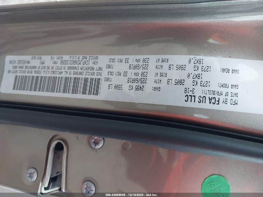 2019 Jeep Cherokee Limited 4X4 VIN: 1C4PJMDX6KD133268 Lot: 43889556