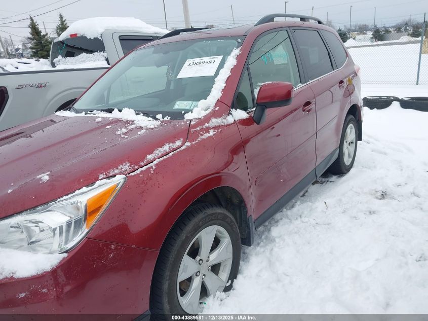 2016 Subaru Forester 2.5I Limited VIN: JF2SJAHC1GH434029 Lot: 43889581