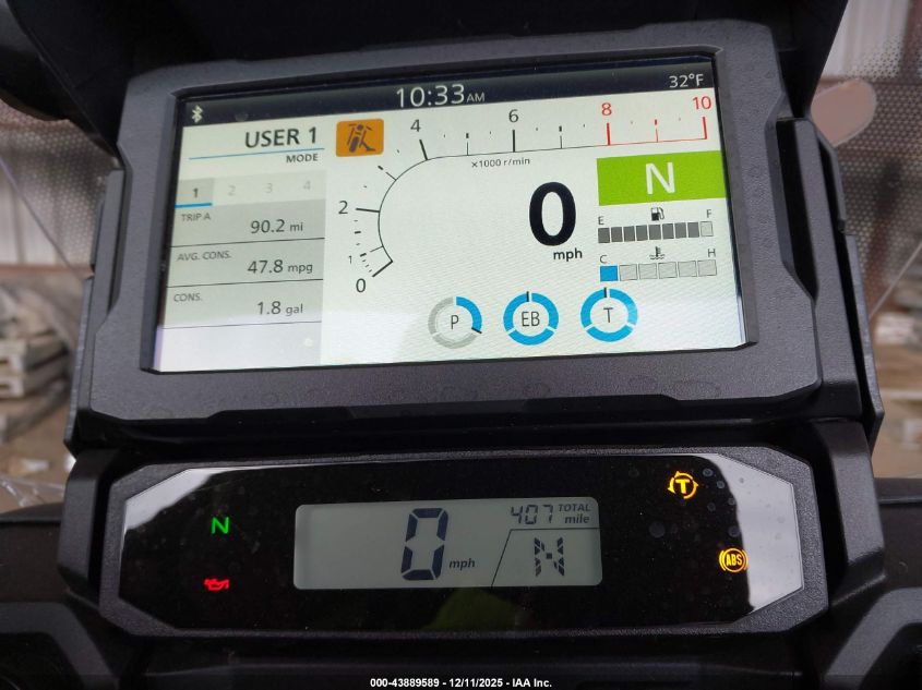 2025 Honda Nt1100 D VIN: JH2SC9046SK001000 Lot: 43889589