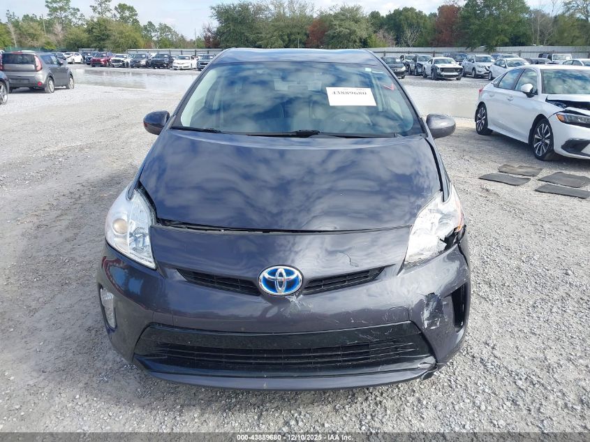 2014 Toyota Prius Two VIN: JTDKN3DU2E0375372 Lot: 43889680