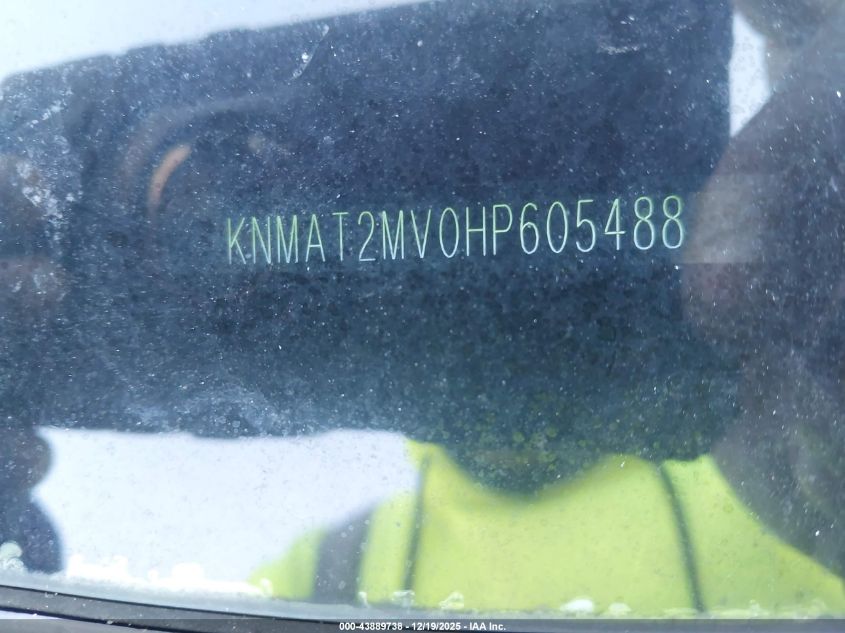 2017 Nissan Rogue Sv VIN: KNMAT2MV0HP605488 Lot: 43889738