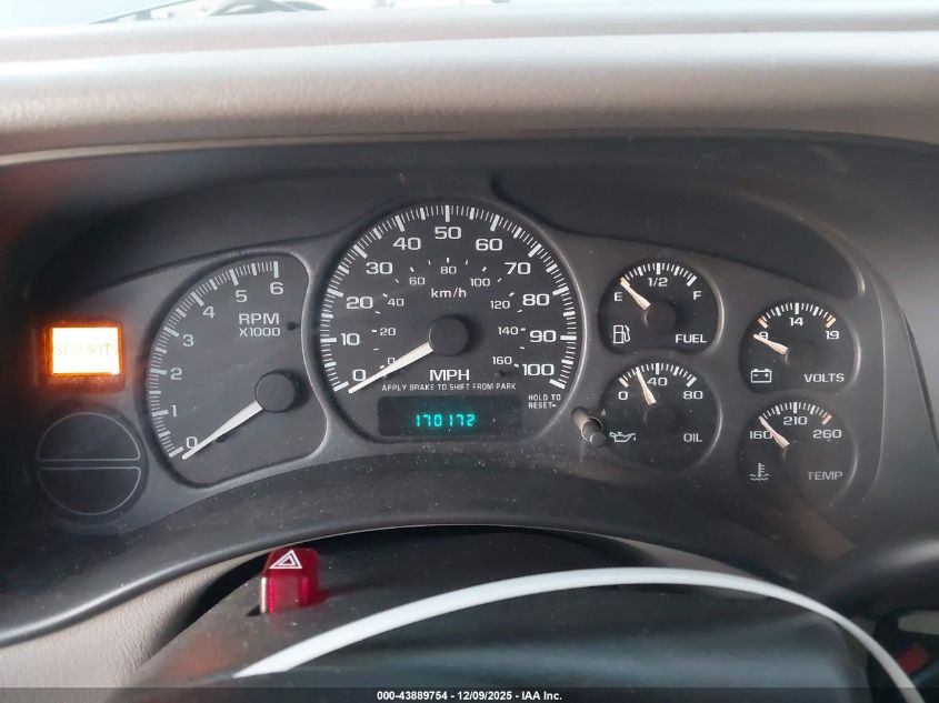 2002 Chevrolet Tahoe Ls VIN: 1GNEC13T32R296694 Lot: 43889754