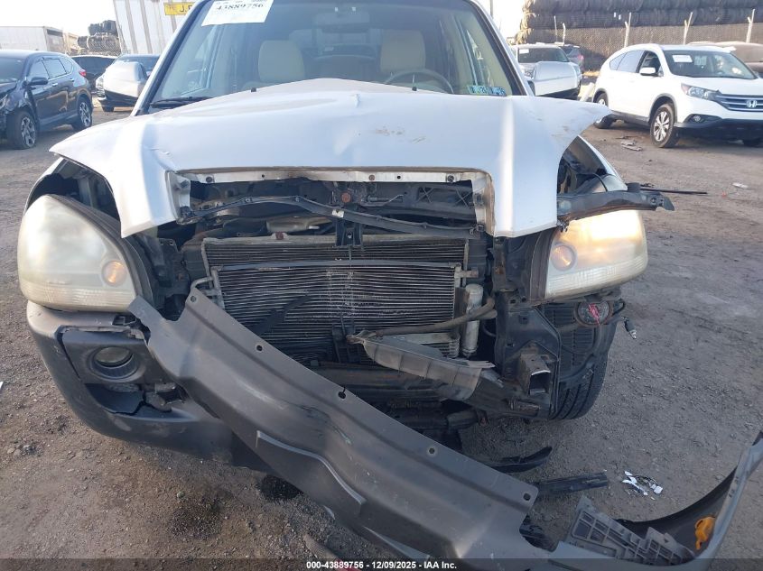 2006 Hyundai Tucson Gls/Limited VIN: KM8JN12D86U256539 Lot: 43889756