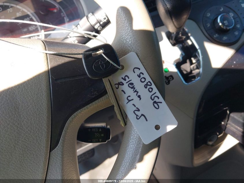 2013 Toyota Sienna L V6 7 Passenger VIN: 5TDZK3DC1DS389841 Lot: 43889779