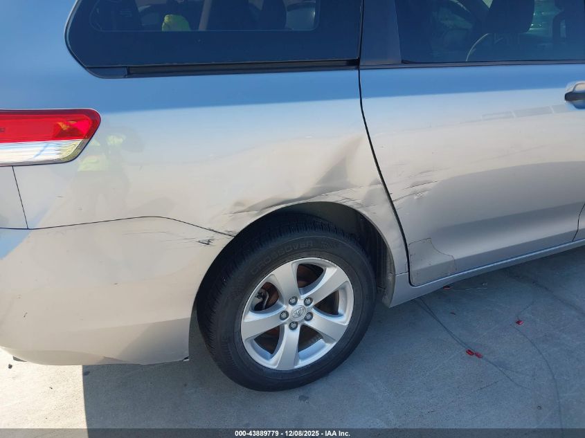 2013 Toyota Sienna L V6 7 Passenger VIN: 5TDZK3DC1DS389841 Lot: 43889779