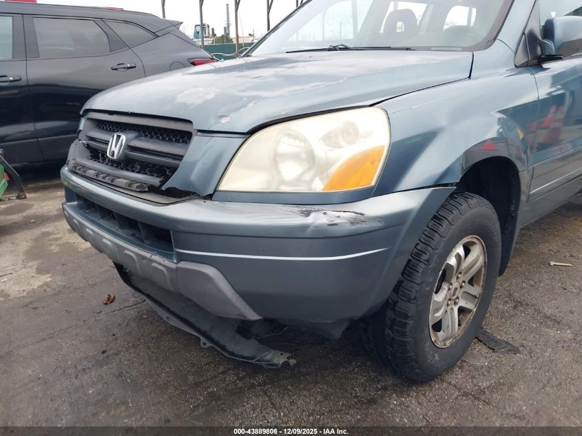 2005 Honda Pilot Ex-L VIN: 2HKYF18545H505539 Lot: 43889806